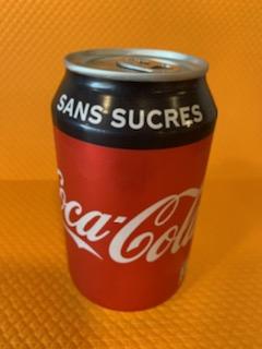 Cannette Coca Cola sans sucres